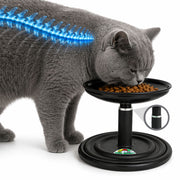 Vida Mansa Meow Meow Adjustable Feeder for Cats (Without Touching the Whiskers) Black