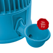 Vida Mansa Water Dispenser 67.6 oz / 2000 ml - for Dogs and Cats (No Wet Fur) Opaque Light Blue
