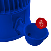 Vida Mansa Water Dispenser 67.6 oz / 2000 ml - for Dogs and Cats (No Wet Fur) Opaque Blue