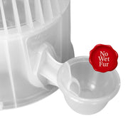 Vida Mansa Water Dispenser 67.6 oz / 2000 ml - for Dogs and Cats (No Wet Fur) Clear