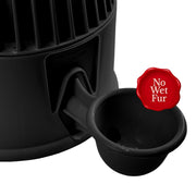 Vida Mansa Water Dispenser 67.6 oz / 2000 ml - for Dogs and Cats (No Wet Fur) Opaque Black