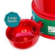 Vida Mansa Water Dispenser 101.4 fl oz / 3000 ml – Large Spout for Large Dogs (Red)