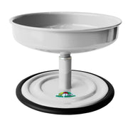 Vida Mansa Woof Woof Adjustable Feeder for Dogs (Feeding in the Correct Posture) (White)