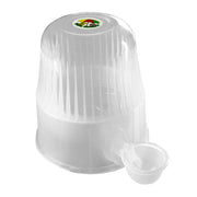 Vida Mansa Water Dispenser 67.6 oz / 2000 ml - for Dogs and Cats (No Wet Fur) Clear