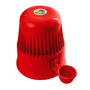 Vida Mansa Water Dispenser 67.6 oz / 2000 ml - for Dogs and Cats (No Wet Fur) Opaque Red