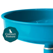 Vida Mansa Woof Woof Adjustable Feeder for Dogs (Feeding in the Correct Posture) (Light Blue)