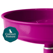 Vida Mansa Woof Woof Adjustable Feeder for Dogs (Feeding in the Correct Posture) Purple