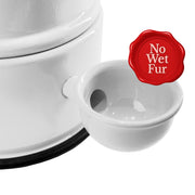 Vida Mansa Water Dispenser 47.3 oz / 1400 ml - for Dogs and Cats (No Wet Fur) White