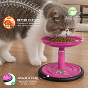 Vida Mansa Meow Meow Adjustable Feeder for Cats (Without Touching the Whiskers) Pink