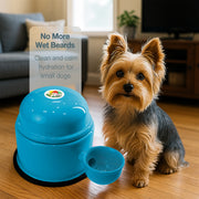 Vida Mansa Water Dispenser 23.7 oz / 700 ml - for Dogs and Cats (No Wet Fur) Light Blue