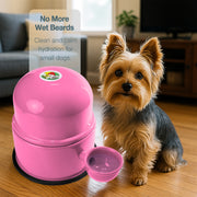 Vida Mansa Water Dispenser 47.3 oz / 1400 ml - for Dogs and Cats (No Wet Fur) Pink