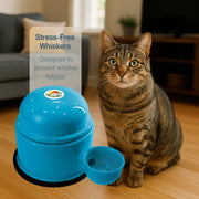 Vida Mansa Water Dispenser 23.7 oz / 700 ml - for Dogs and Cats (No Wet Fur) Light Blue