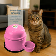 Vida Mansa Water Dispenser 23.7 oz / 700 ml - for Dogs and Cats (No Wet Fur) Pink