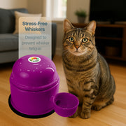 Vida Mansa Water Dispenser 23.7 oz / 700 ml - for Dogs and Cats (No Wet Fur) Violet