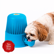 Vida Mansa Water Dispenser 67.6 oz / 2000 ml - for Dogs and Cats (No Wet Fur) Opaque Light Blue