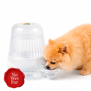 Vida Mansa Water Dispenser 67.6 oz / 2000 ml - for Dogs and Cats (No Wet Fur) Clear